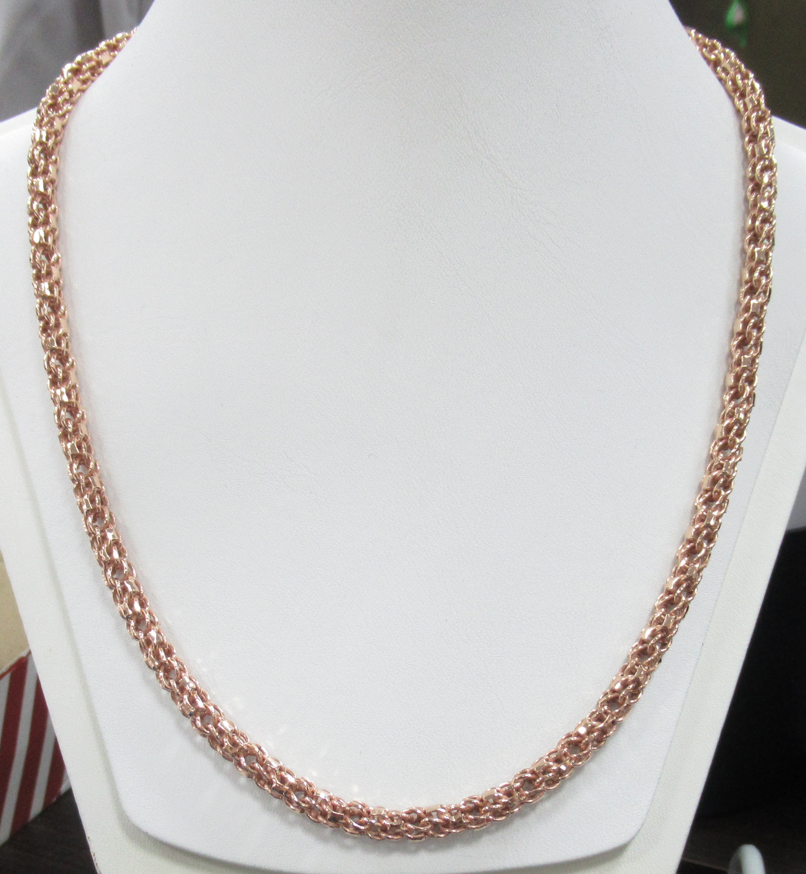 Серебряная цепь плетение "Анаконда"